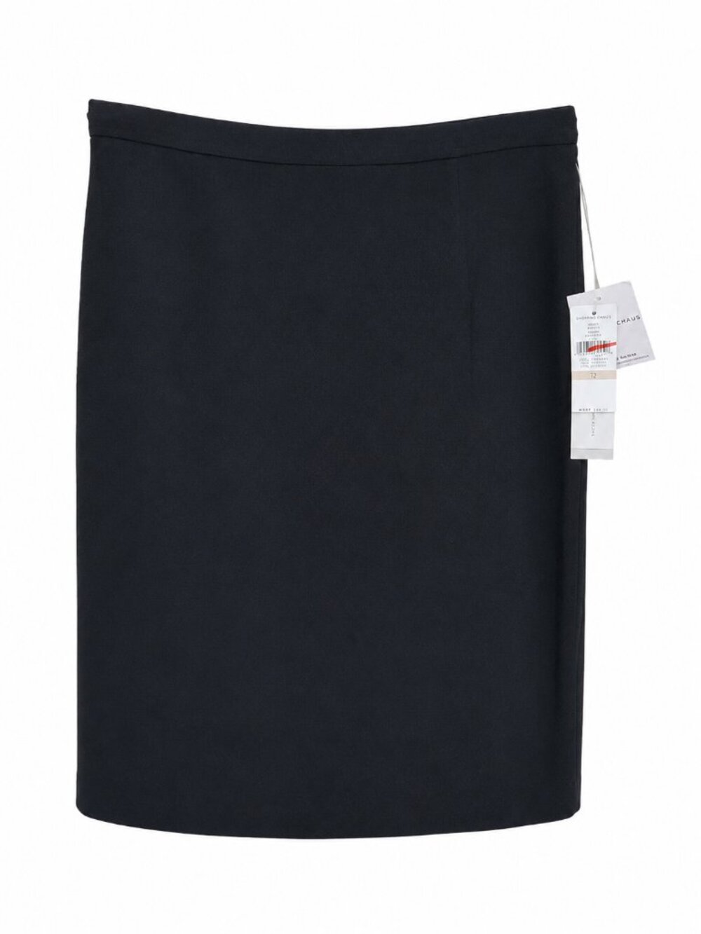 Josephine Chaus Vintage 90s NWT Size 12 Black Pencil Skirt Classic Tailored